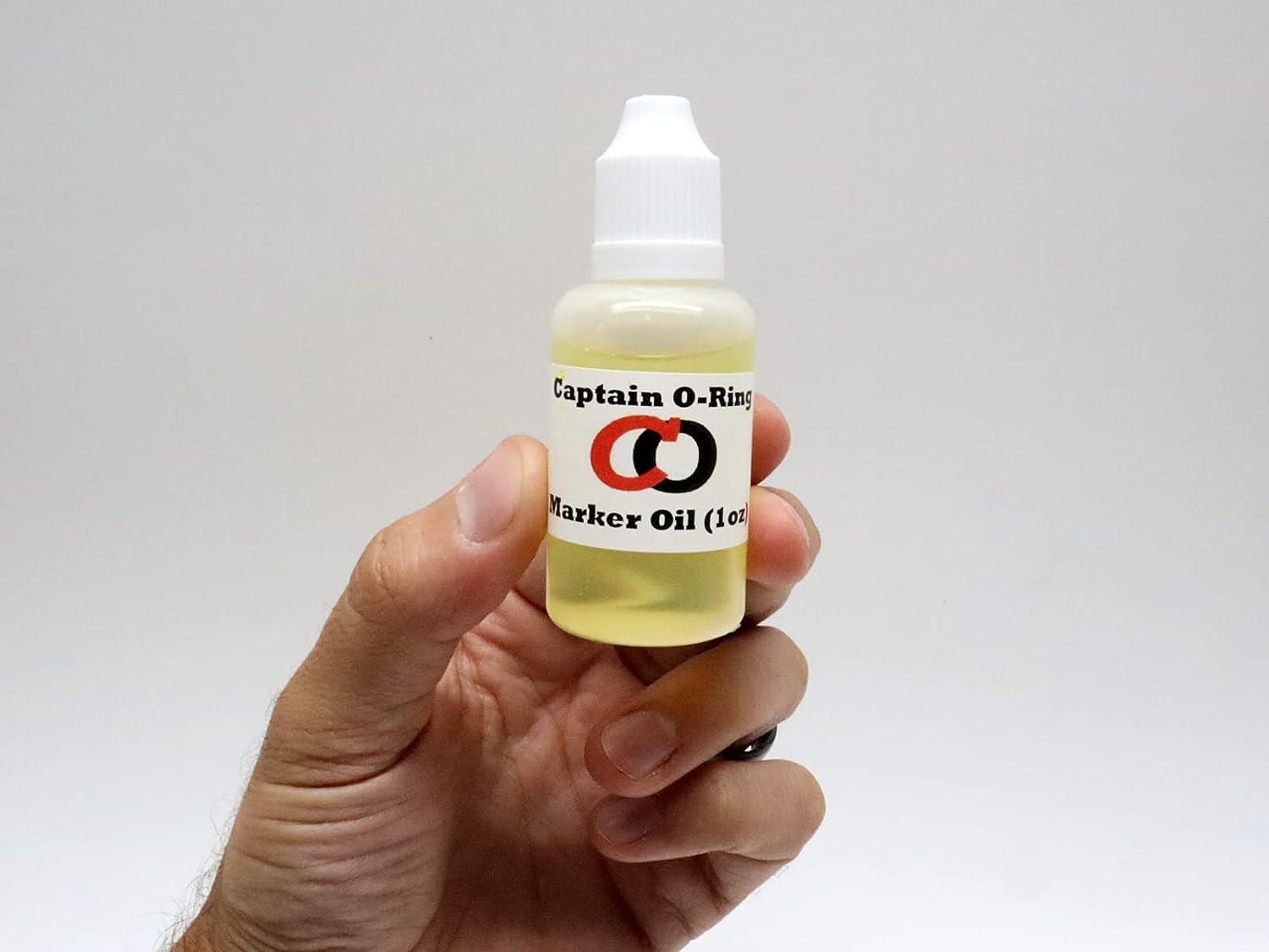 Paintball Marker Oil Lube (1oz, 30cc) by Captain ORing Dropper Oil Lubricant for Paintball