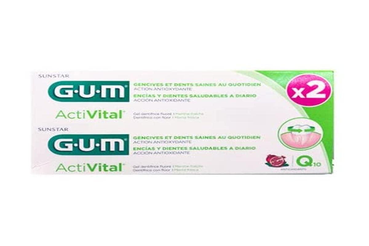 GUM Activital Q10 Toothpaste 2-Pack (150 ml) - Whitening Fresh Breath ...