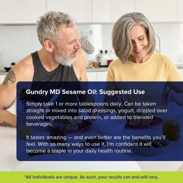 Gundry MD Cold Pressed Sesame Oil Antioxidant & Vitamin Rich