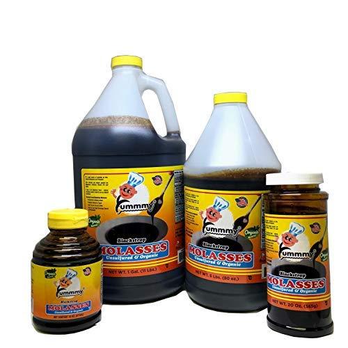 Yummmy Blackstrap Molasses Melasa de caa 1 Gal (128 FL OZ) Kosher Certified Dark Color BPA