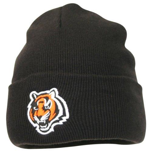 Reebok Classic Cuff Beanie Hat - NFL Cuffed Football Winter Knit Toque Cap  Cincinnati Bengals - Black