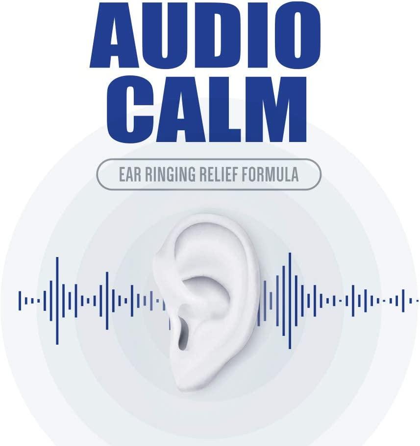 Audio Calm Natural Tinnitus Relief Supplement Stop Ear Ringing, Buzzing & Clicking 60 Capsules