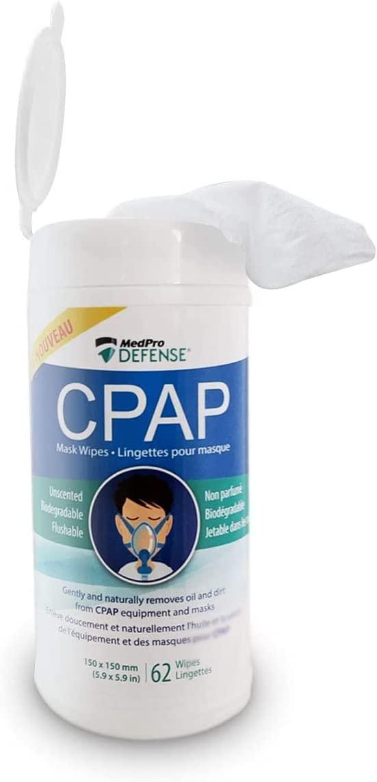 MedPro Defense Cpap Mask Wipes for Daily Cleaning, Gently Removes Dirt