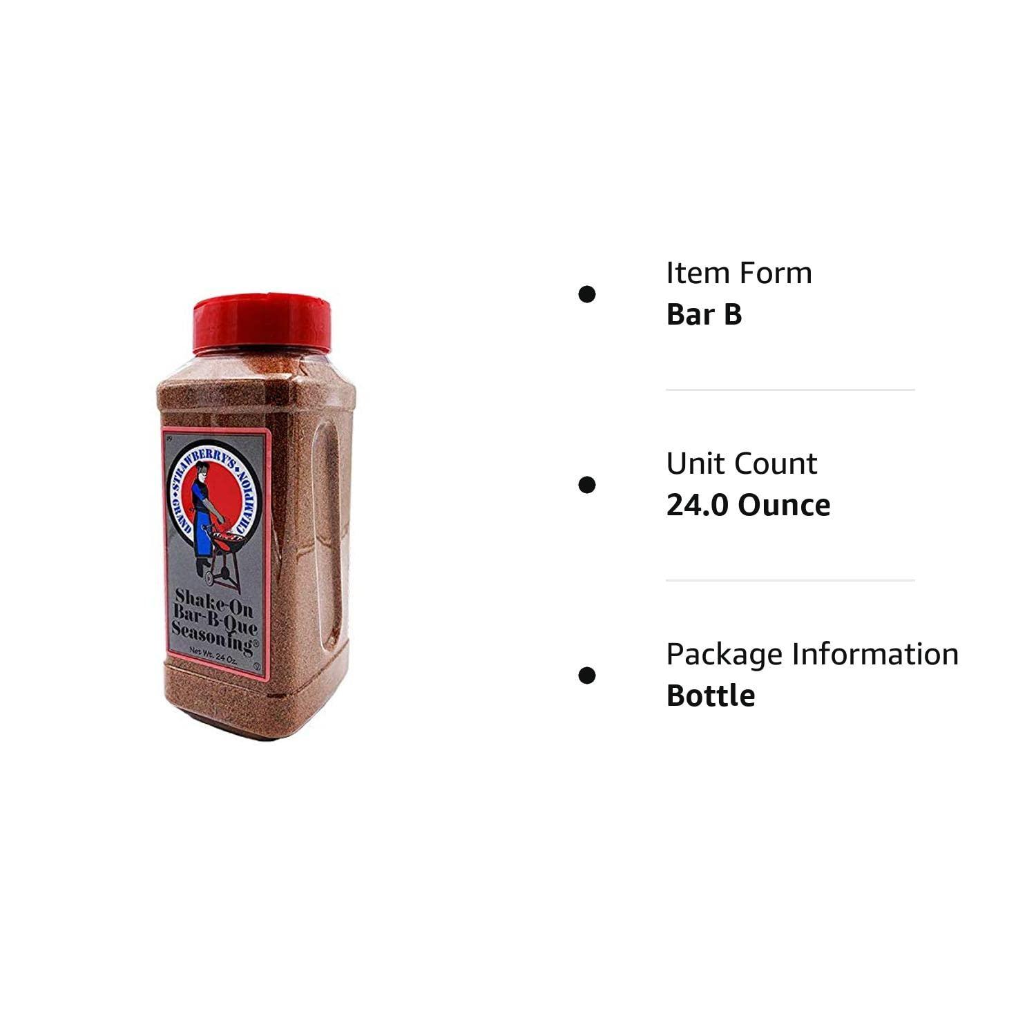 Strawberry's Grand Champion ShakeOn BarBQue Seasoning (24 oz.) 1.5