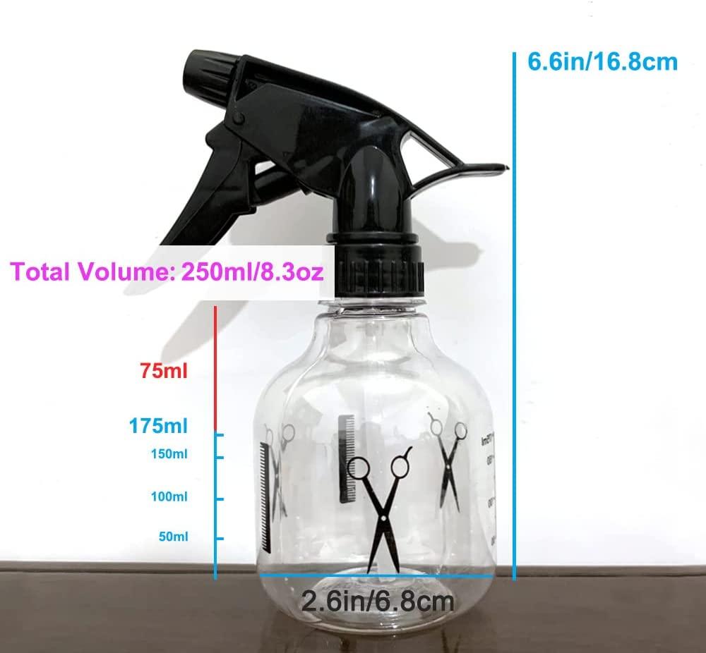 Mister Spray Bottle, 250ml Adjustable Spray Storage Container for Hair