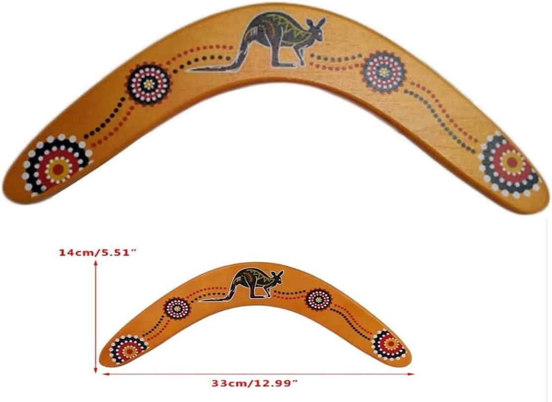 Hand Crafted Flying Wood Boomerang Set Australian National Aboriginal