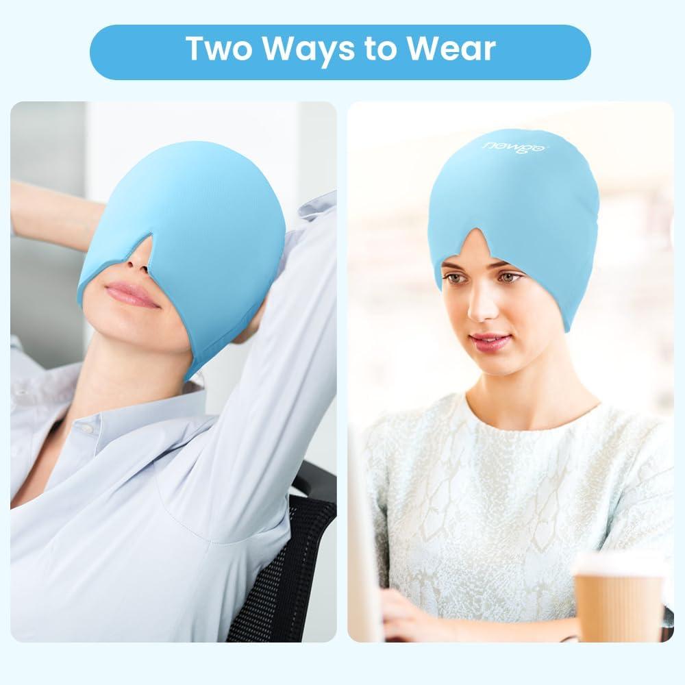 NEWGO Migraine Relief Cap Full Coverage Headache Hat for Migraine Cold