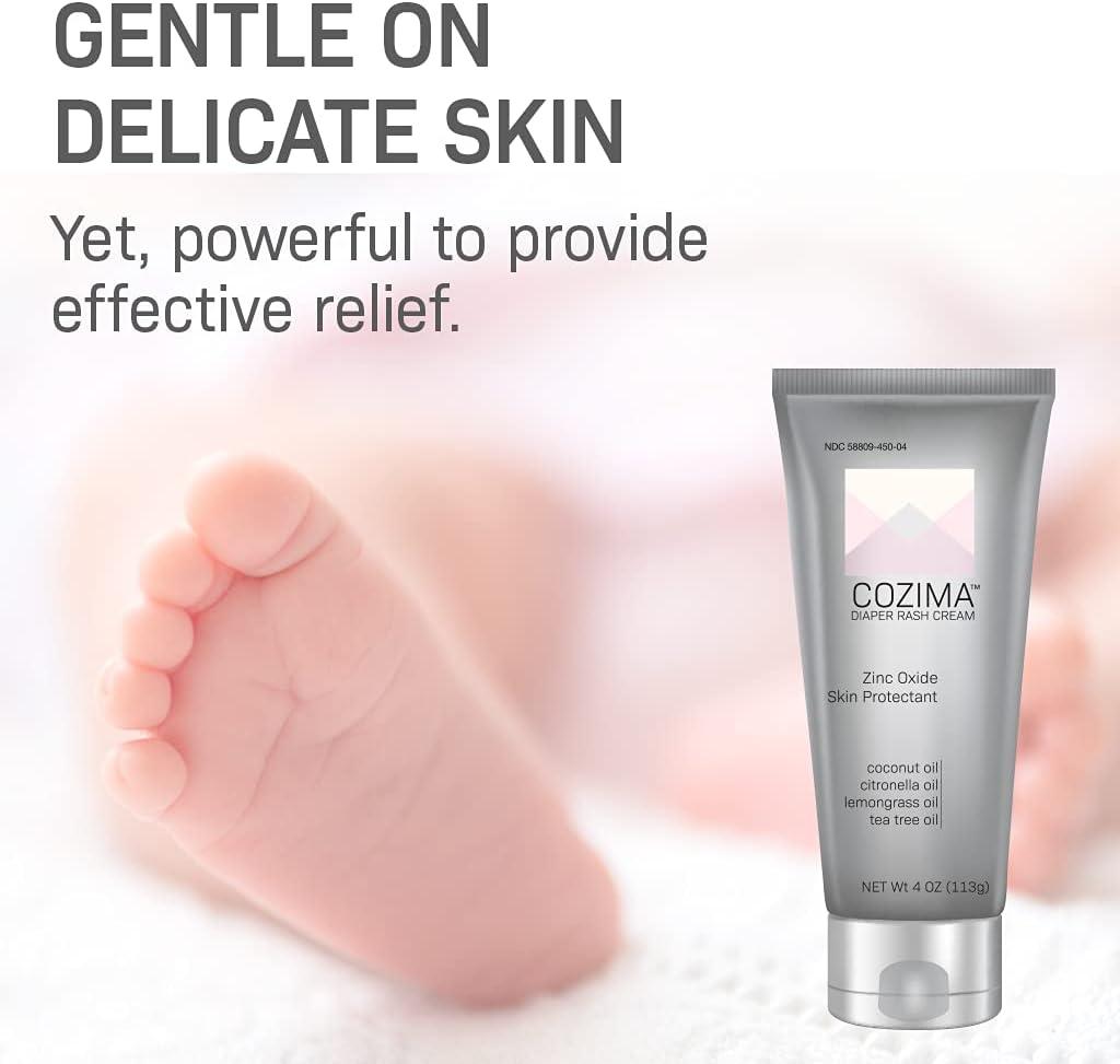 COZIMA Baby Diaper Rash Cream Zinc Oxide 24 Coconut Oil Plus Other