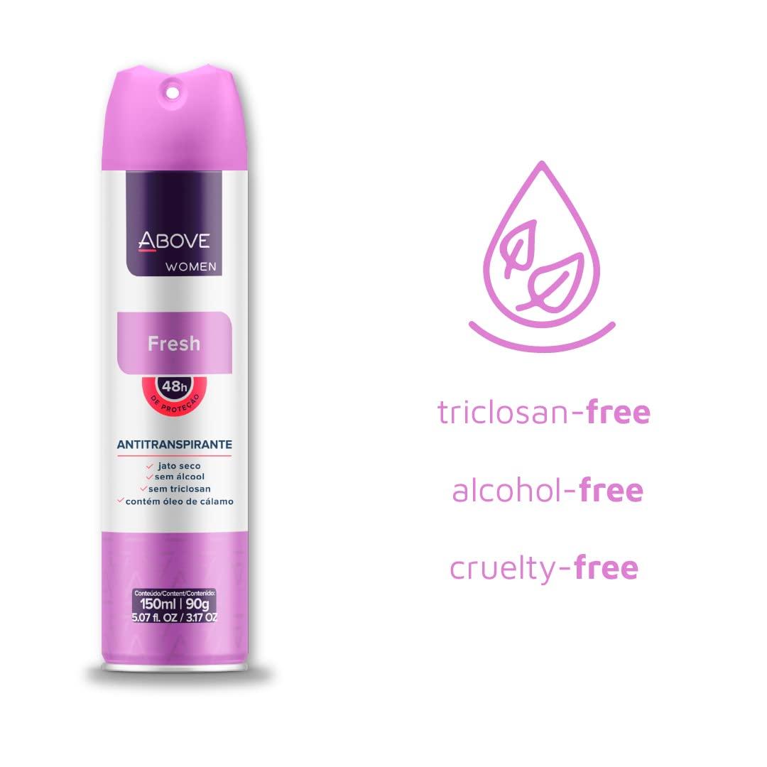 Above Spray Deodorant for Women (Fresh) 48 Hour Deodorants