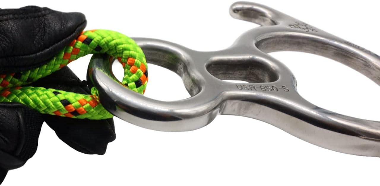 ProClimb 50 kN Stainless Steel Rescue Figure 8 Descender with BentEars