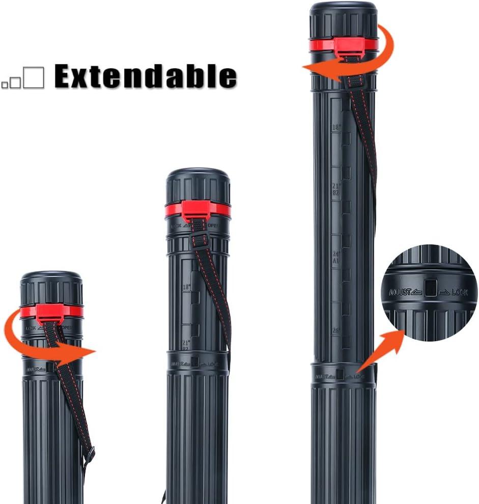 TRANSON Small Poster Storage Tube Extendable for Documents