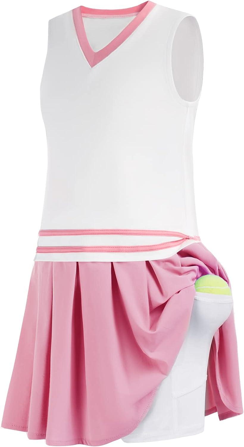 Tennis dress pink top