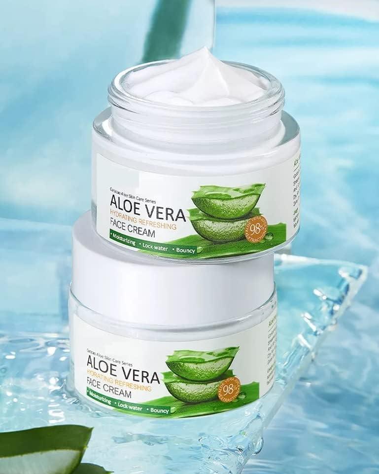 Sktuk Pure Aloe Vera Face Cream 50g - Hydrating & Moisturizing | Non-Oily  Formula | Vegan & Gentle Acne Care for Elastic & Smooth Skin | Buy Now with  Express International Delivery | GoSupps.com