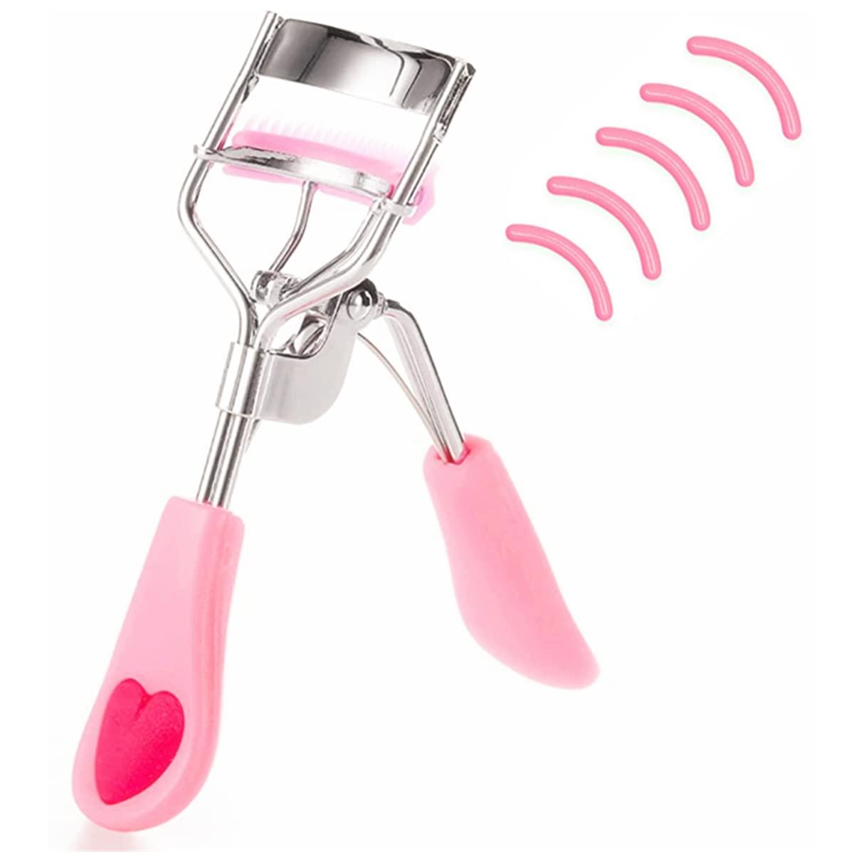 Stainless Steel Eyelash Curler with Builtin Comb PainFree, Fits All