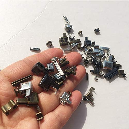  Zipper Repair Kit Metal Retainer Insertion Pin Zipper  Top/Bottom Stop