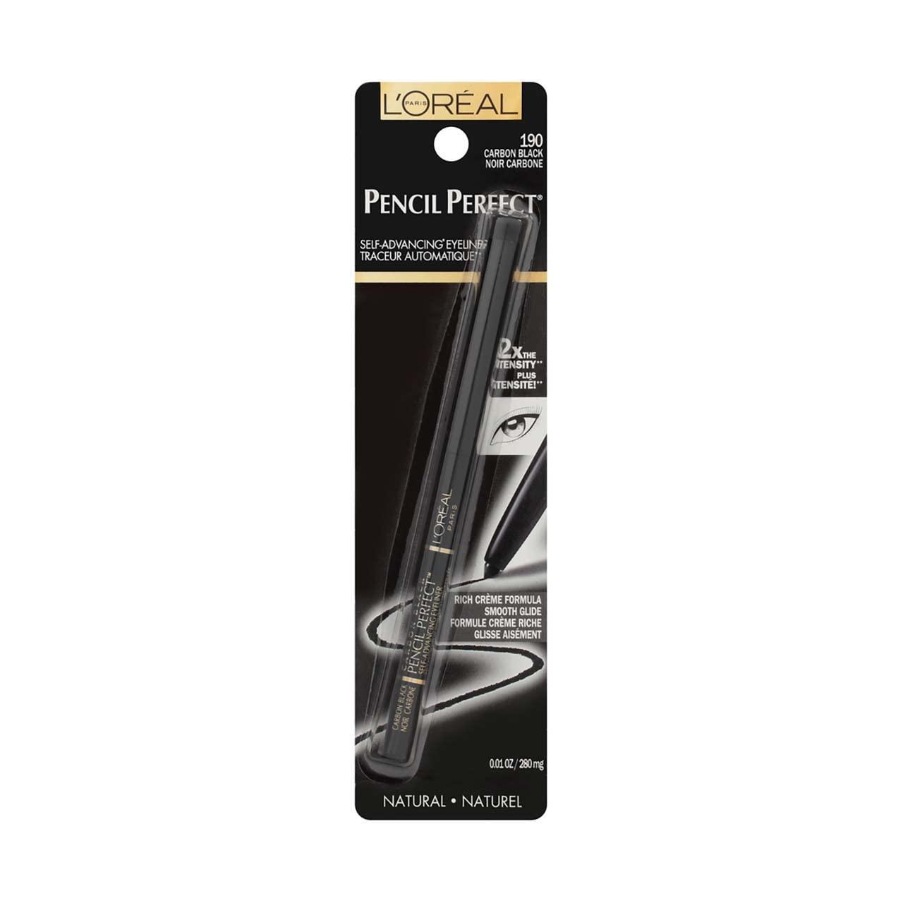 L'Oreal Pencil Perfect SelfAdvancing Eyeliner 190 Carbon Black 0.01 oz