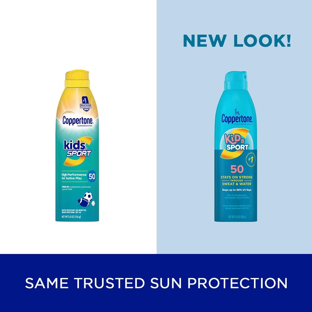 Coppertone SPORT Kids Sunscreen Spray SPF 50 Water Resistant