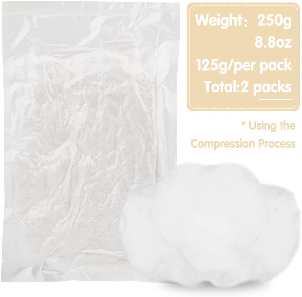 LUNARM 250g/8.82oz Polyester Fiber Fill, Premium Fiber Fill White Soft  Polyfill Stuffing for Home Decoration Projects Pillow Doll DIY Crafts  Filling Stuffed