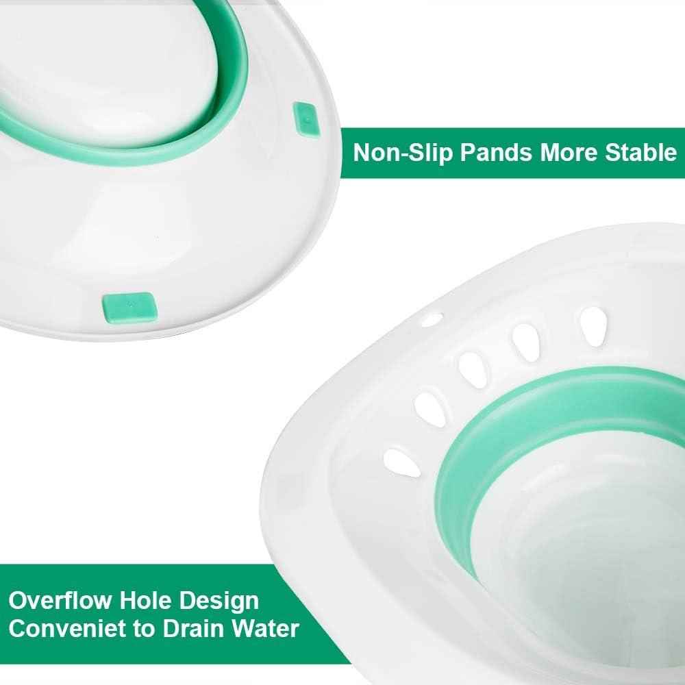 Zafina Sitz Bath for Toilet Seat, Foldable Postpartum Care Basin, Sitz