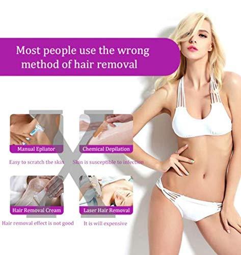 Women Laser Rechargeable Epilator Remover Smooth Touch Hair Removal Instant Pain  Free Razor Sensor- Light Technology Hair Remove (Color : White)