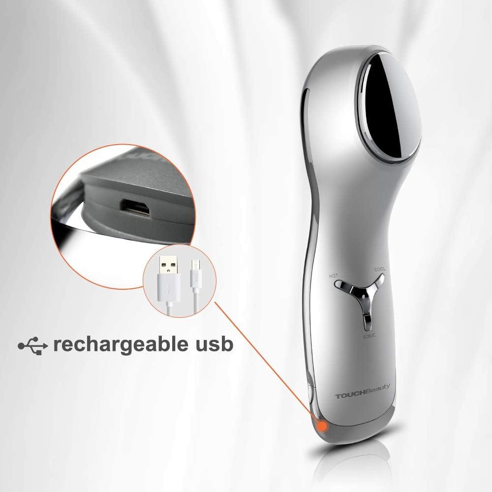 TOUCHBeauty TB-1589 シルバー温冷美顔器　ギフト Amazon | TOUCHBeauty (タッチビューティ) 美顔器 ホット&クール