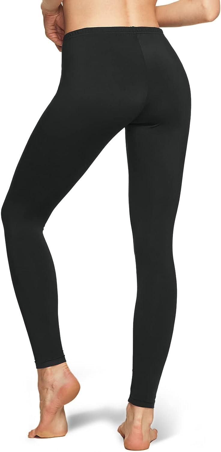 TSLA 1 or 2 Pack Womens Thermal Long Johns Underwear Pants, Fleece Lined  Leggings, Winter Compression Tights