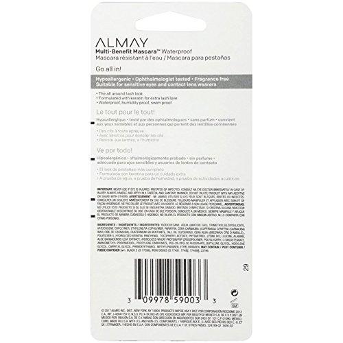 Waterproof Mascara by Almay MultiBenefit Eye Makeup Ophthalmologist Tested FragranceFree