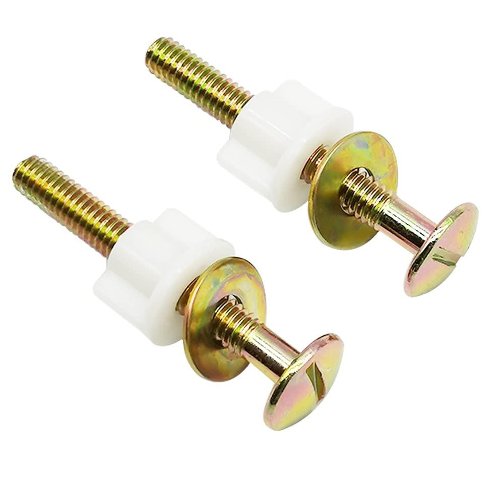 2 Pack Universal Toilet Seat Bolts Screws Set Heavy Duty Toilet Seat