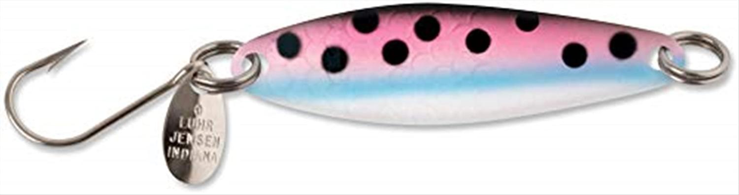 Luhr Jensen Needlefish Lure Multi, Rainbow Trout Nickel Back Size 1