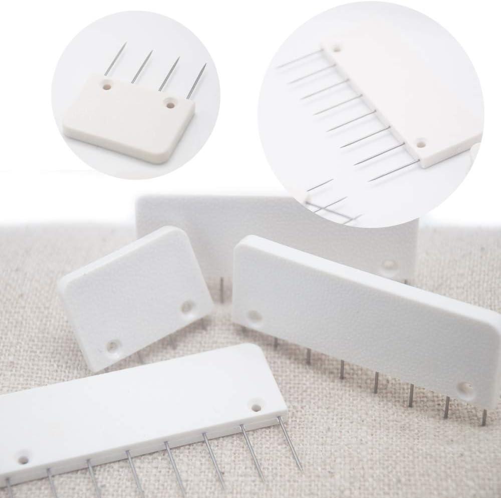 LAMXD Knit Blocking Pins Kit Knit Blocking Combs Set of 25 Combs for  Blocking Knitting Crochet Lace or Needlework Projects Extra 100 T-pins for  use with Blocking Mats for Knitting Mat