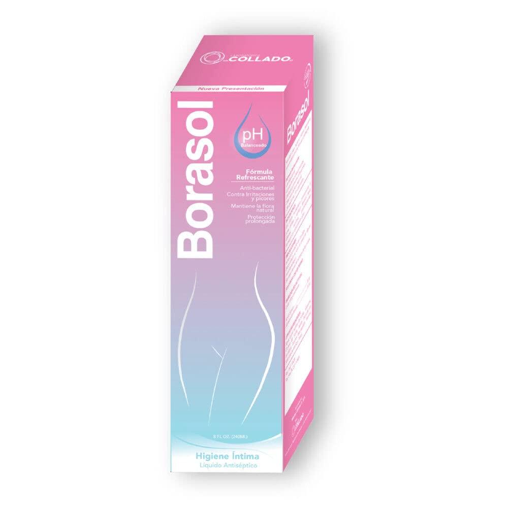 Borasol Liquid Antiseptic Refreshing Femenine Wash 8 FL. Oz