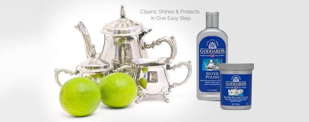 Goddard's Silver Polish Sterling Silver Cleaner for Silver Jewelry,  Dinnerware & More Instant Sterling Silver Jewelry