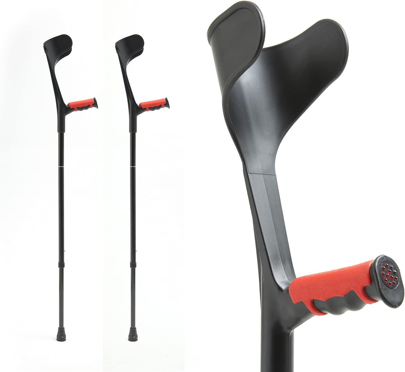 BigAlex Forearm Crutches Lightweight Arm Crutch Adjustable