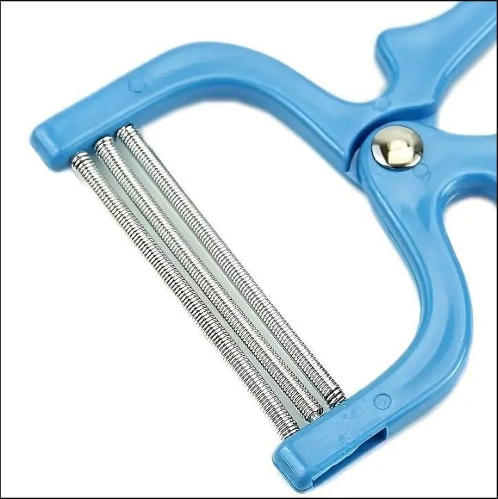 Manual Handheld Facial Hair Epilator Scissor Design 3 Spring Rollers