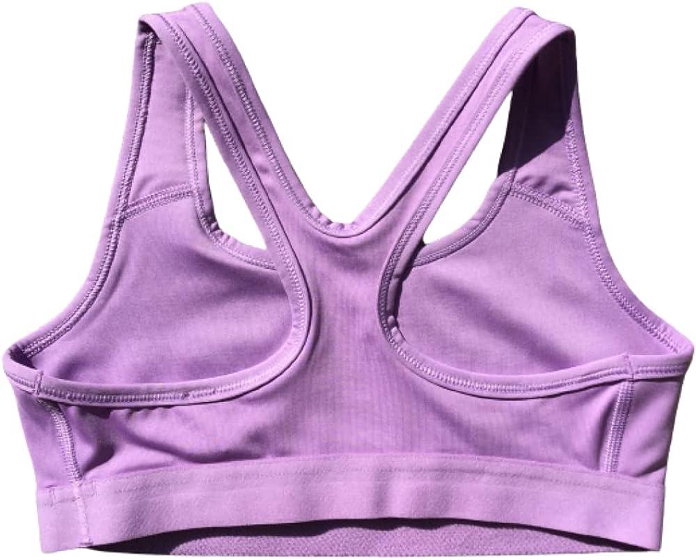 Nike Pro Big Kids' Girls' Sports Bra Light Purple/Black Large
