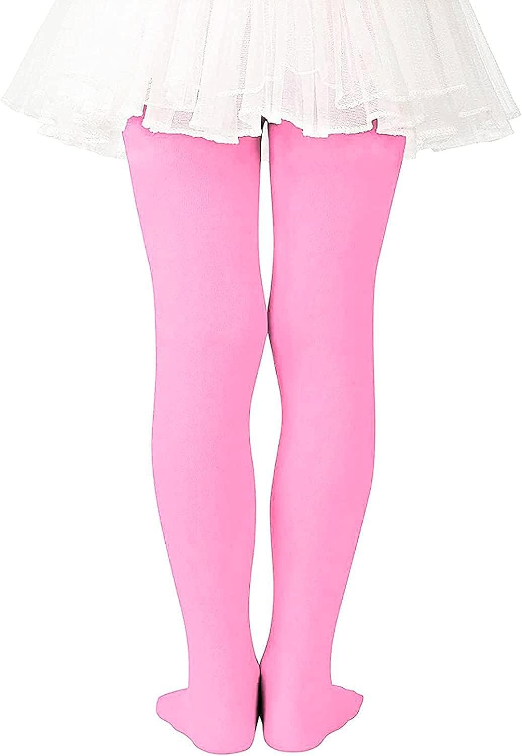  Stretchy Pink Ballet Tights For Girls 6-8 Ultra Soft Dance  Tights For Girls 7-8 Colorful Girls Tights Size 6-7 Girls Leggings Size 8  Kid Stockings Nylon Spandex