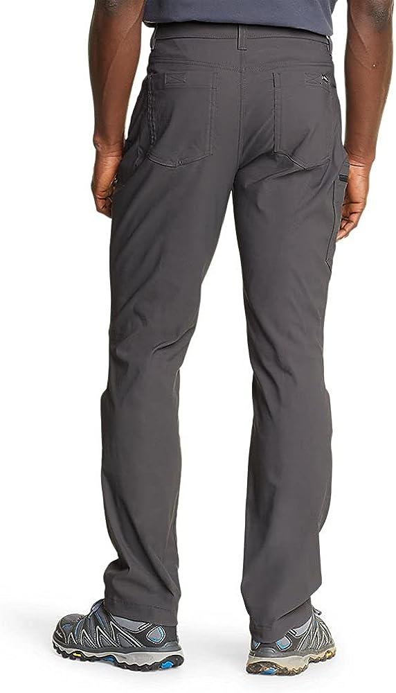 Eddie Bauer Rainier Pants Smoke Grey UPF+ DWR Men's Straight Fit Stretch  34x32