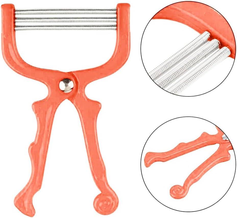 Manual Handheld Facial Hair Epilator Scissor Design 3 Spring Rollers