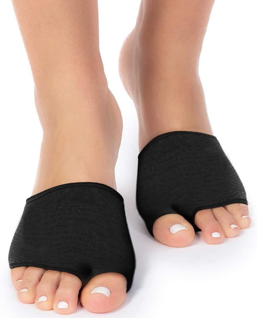 Metatarsal Sleeve with Gel Pads 4 Pieces Ball of Foot Cushions with