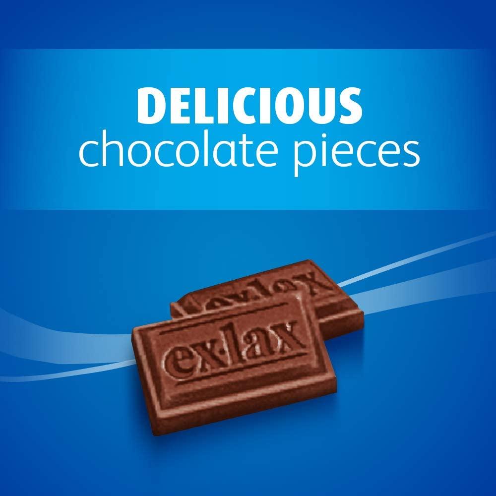 ExLax Regular Strength Chocolate Laxative Pills 48 Count for Occasional Constipation Relief