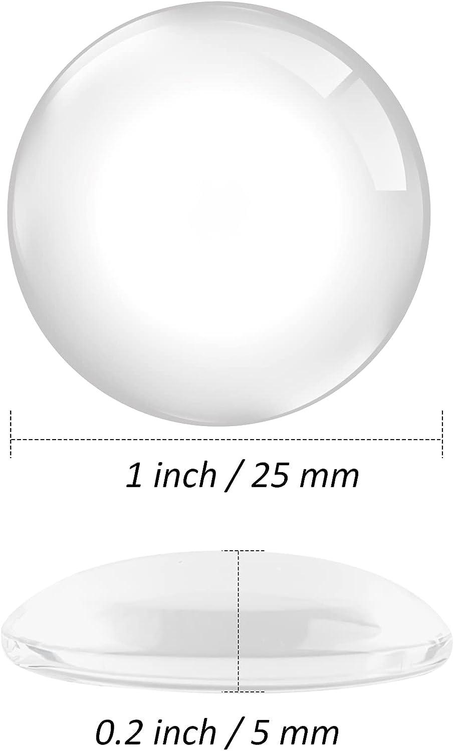 100 Cabochon In Vetro Trasparente, Rotondi, 30 Mm, Con Retro Piatto, Per Creazione Gioielli Fai-da-te, Ciondoli E Decorazioni - 2