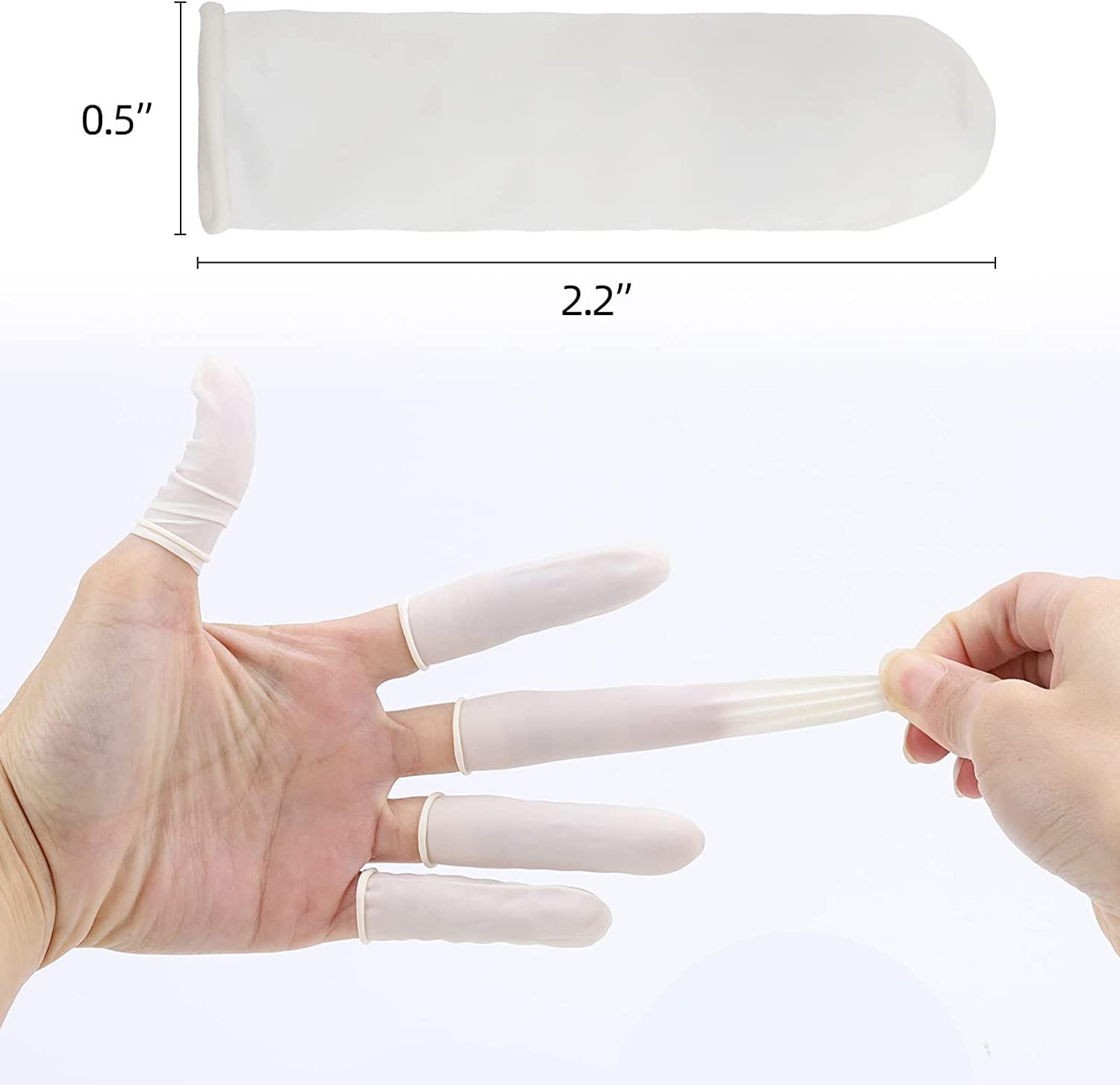 Finger Cots Small 300 Pcs Fingertips Protective Finger Cots White