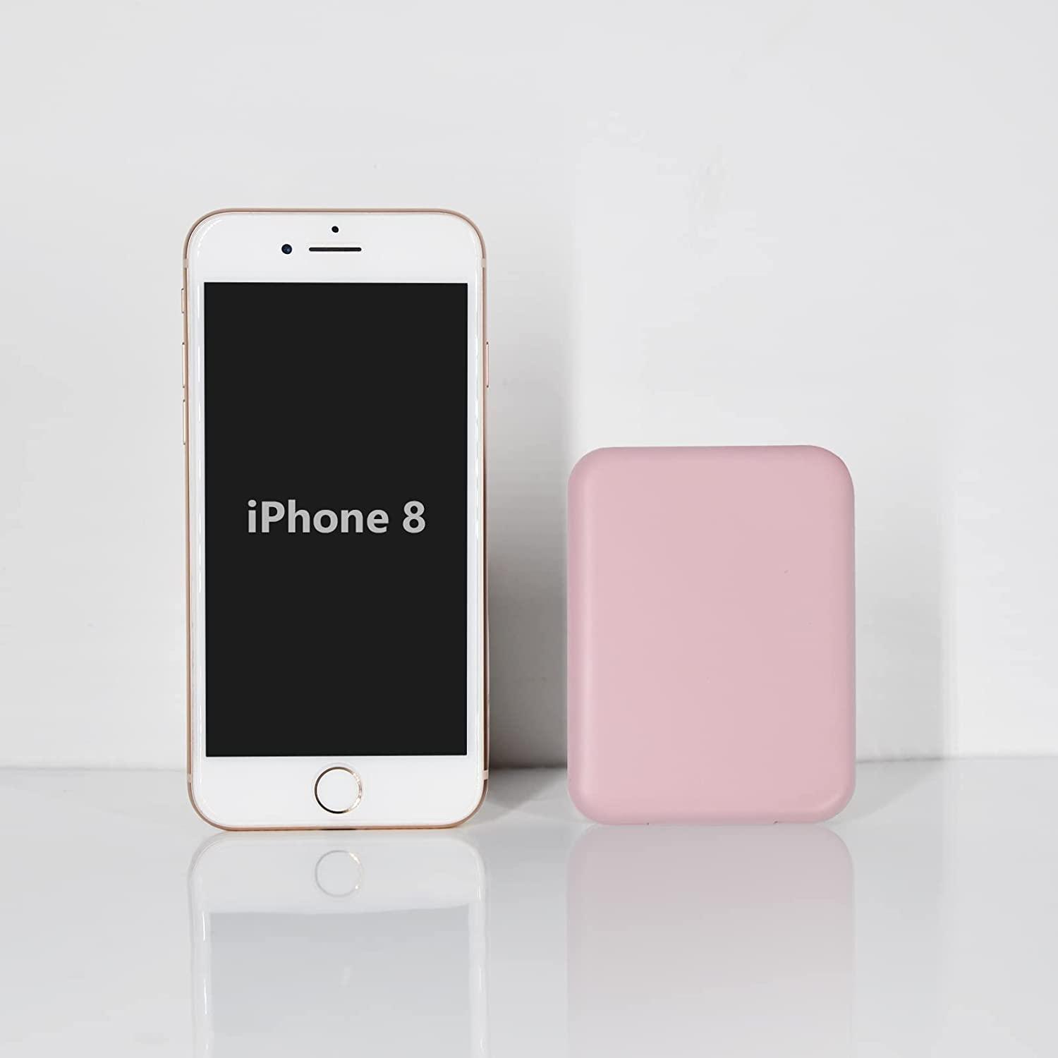 Cute Heart-Shaped Compact Mirror With 1x/2x Magnification - Perfect Purse Essential