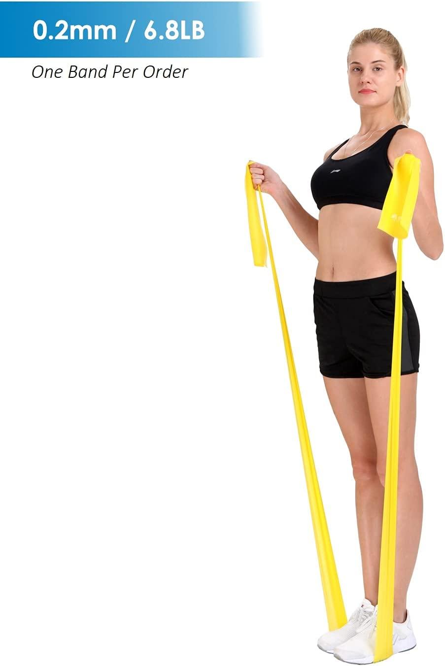 Exercise Bands for Physical Therapy (Sold Singly), Resistance Band for  Yoga, Long Resistance Bands for Working Out, Elastic Band for Exercise at  Home