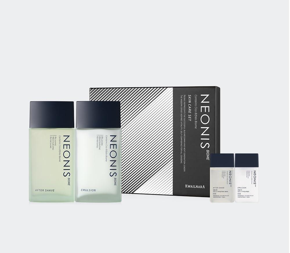 WELCOS Kwailnara NEONIS Aftershave & Emulsion Set | 5.07 Fl oz +
