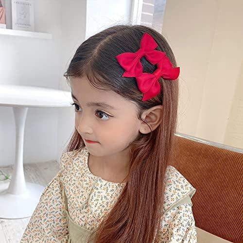 2pcs Simple Handmade Satin Ribbon Bow Alligator Clips Hair Pins For Girls | SHEIN A