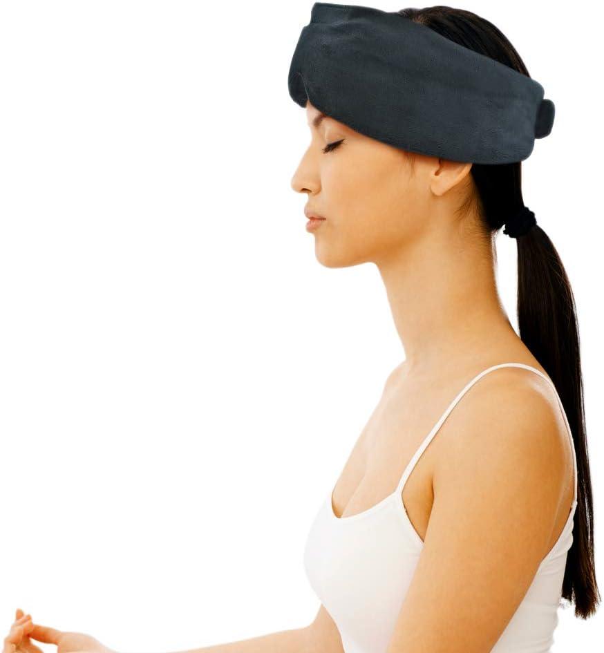 Moist Heat Weighted Eye Mask by FOMI Care Warm Head Wrap for