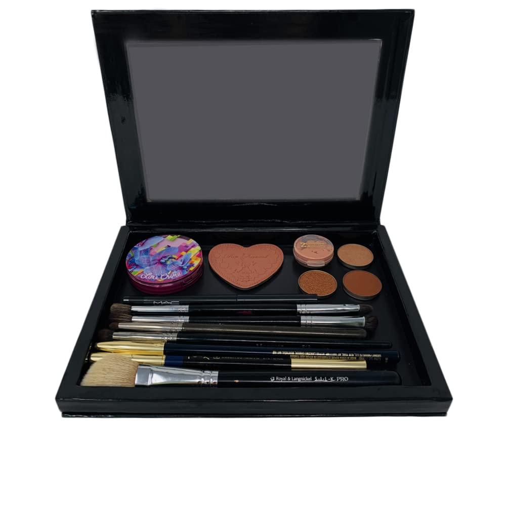 Z Palette Extra Large Deep Black Empty Makeup Palette with Clear Window
