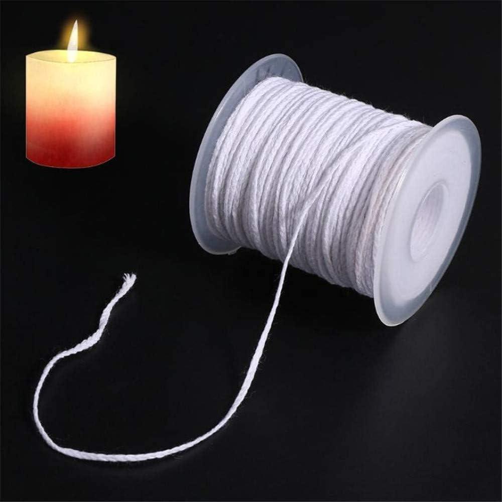 Cotton Candle Wick Wix Spool 200 ft Braided Candle Thread Wick Roll 35 Ply  Woven Candle Wicks for Candle Making in Max Dia 3.5 Inch Pillar, Candle Wick  Only (No Metal Tabs) 35 Ply Wicks