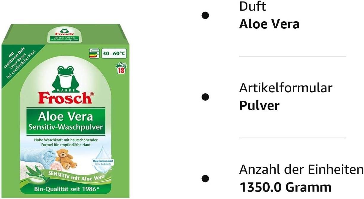 Frosch Aloe Vera Sensitive Washing Powder 1.35 kg - Eco-Friendly Detergent  for Sensitive Skin | International Shipping Available | Buy Now with  Express International Delivery | GoSupps.com